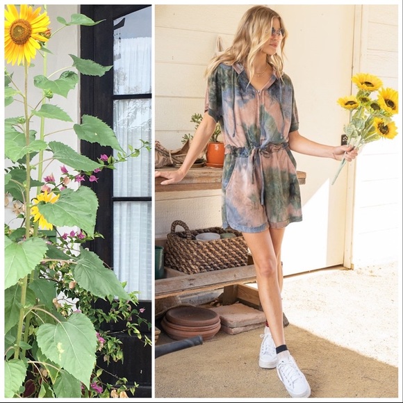 POL Earth Palette Hooded Lounge Romper - Picture 8 of 14